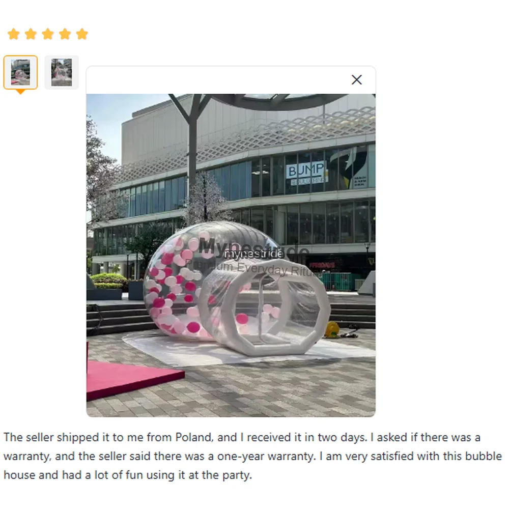Machen Sie Ihr Date Einzigartig: 2,5 m aufblasbares transparentes Blasenhaus, klares PVC-Blasenzelt für romantische Dates im Garten, Hochzeitstag und Outdoor-Party-Dekoration