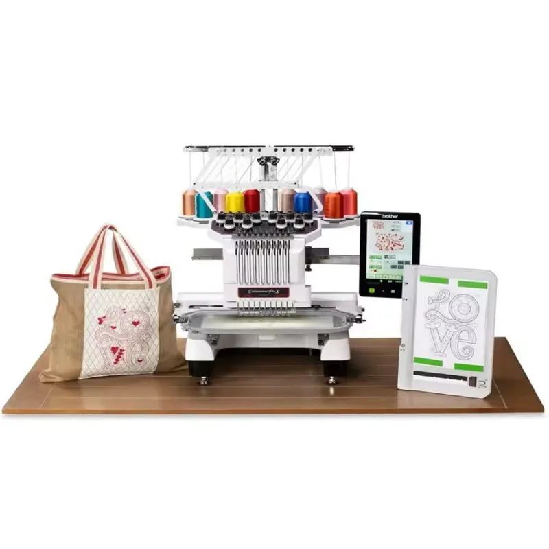 ماكينة تطريز أصلية من Attest Brother Entrepreneur Pro X PR1050X ومجموعات أطواق القبعات