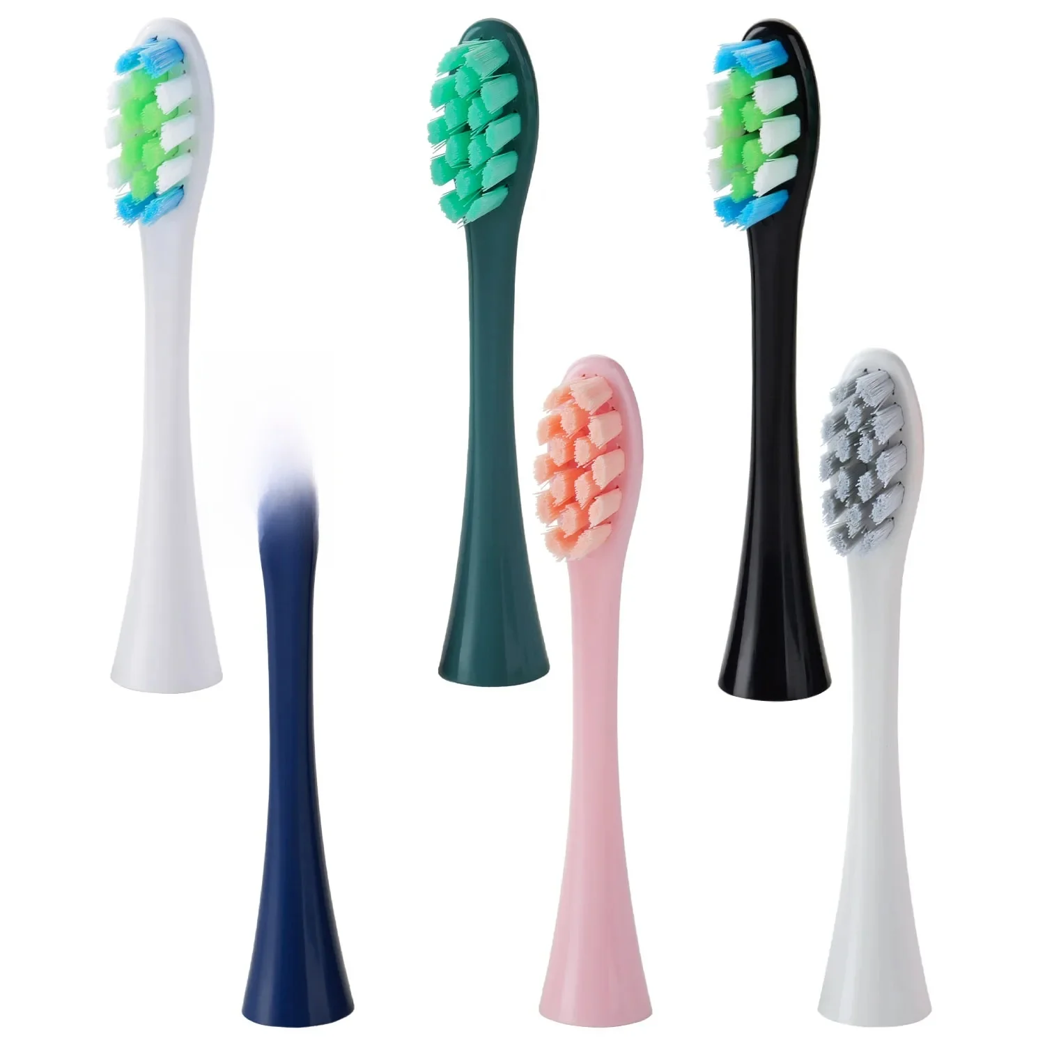 6Pcs Suitable for OCLEAN/OKLIN X Electric Toothbrush Head One/SE/XPRO/Z1/AIR Universal Replacement Head Adult 2258 Soft Hair