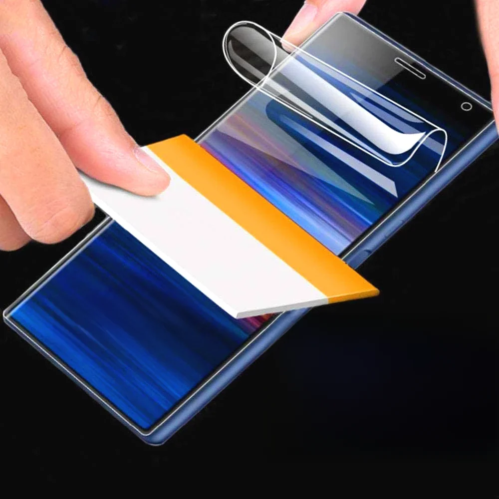 3 SZTUK Folia hydrożelowa do SONY Xperia X XC XZ1 XZ2 Compact L1 L2 L3 Ochrona ekranu do SONY XZ XZ2 Premium — zdjęcie 2