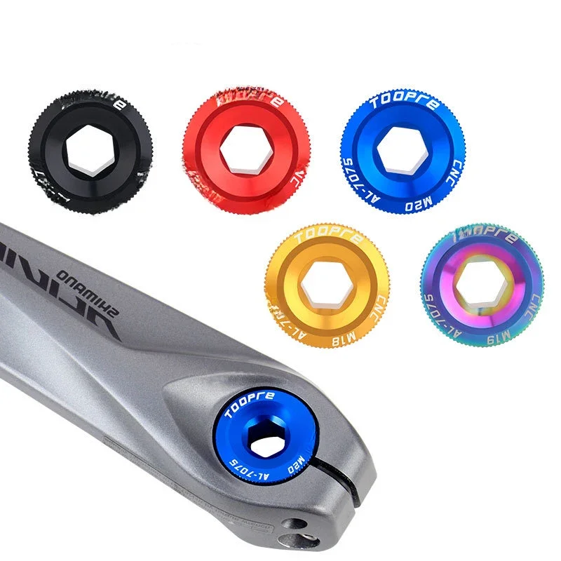 AliExpress RISK MTB Bike Bicycle M18 M19 M20 Crank Cover Bolt Crankset Cap Screw For Intergrated Hollow Crank Arm