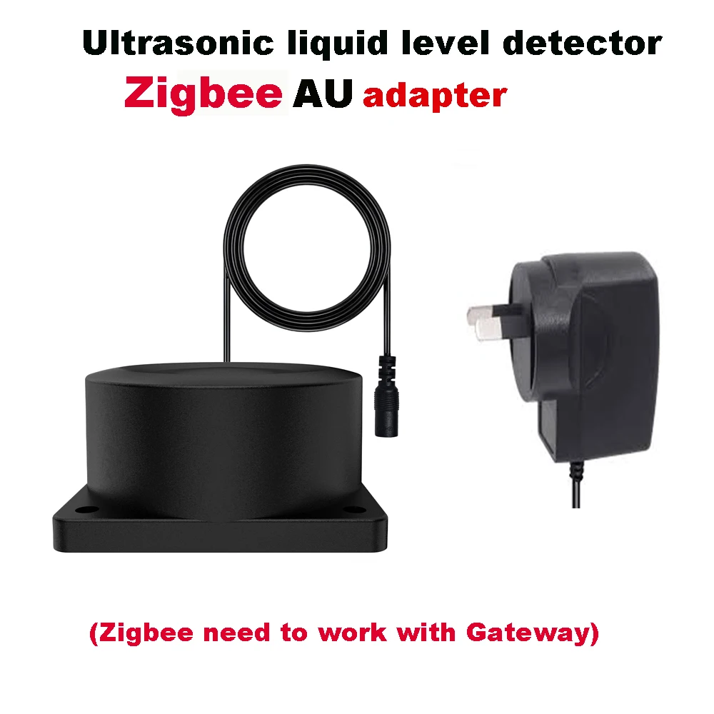 Zigbee oder WLAN Flüssigkeitsstandsensor Tuya Ultraschall 433MHz Fernbedienung Innen/Außen Tankfüllstandsüberwachung mit APP-Alarmen