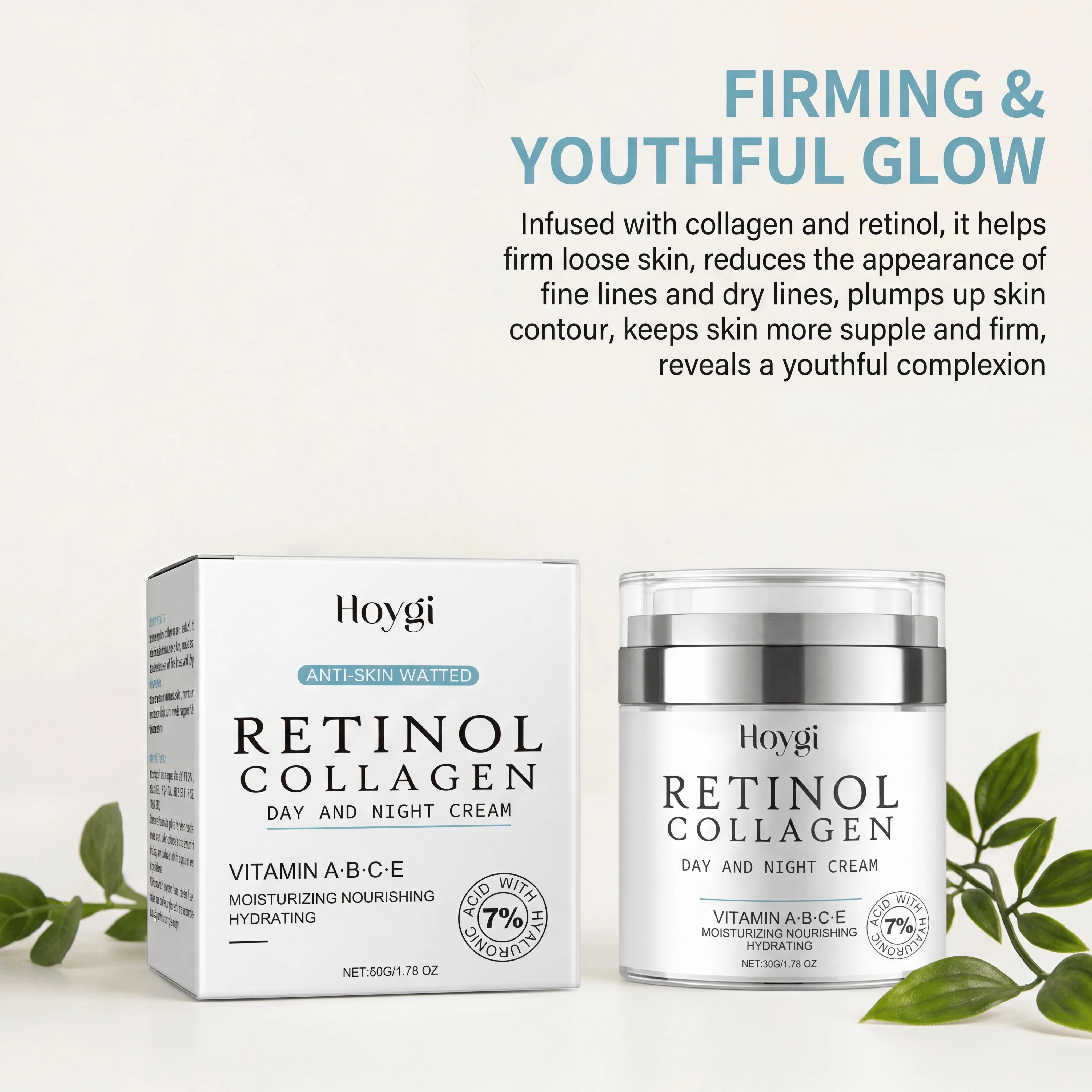 Vitamin C Retinol Face Cream Vitamin E Collagen Anti Aging Moisturizer Brightening Dark Spots Even Skin Tone Daily Hydrating Facial Cream