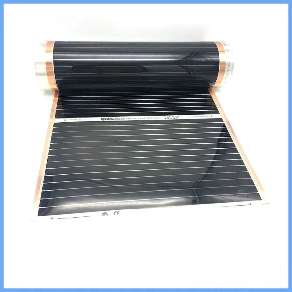 MINCO HEAT Wszystkie rozmiary 400w/m2 Folia grzewcza dalekiej podczerwieni Ciepła mata do systemu ogrzewania podłogowego Wysoka temperatura (50cm X 0.5m) — Zdjęcie 2 z 2