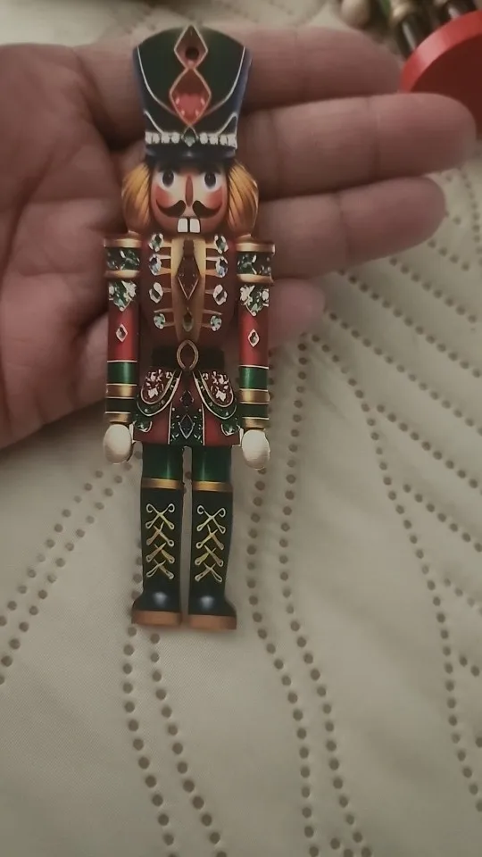 14/28pcs Nutcracker Soldier Christmas Wooden Hanging Decors Wood Gift Xmas Pendant Christmas Party Supplies Home Decor Christmas photo review