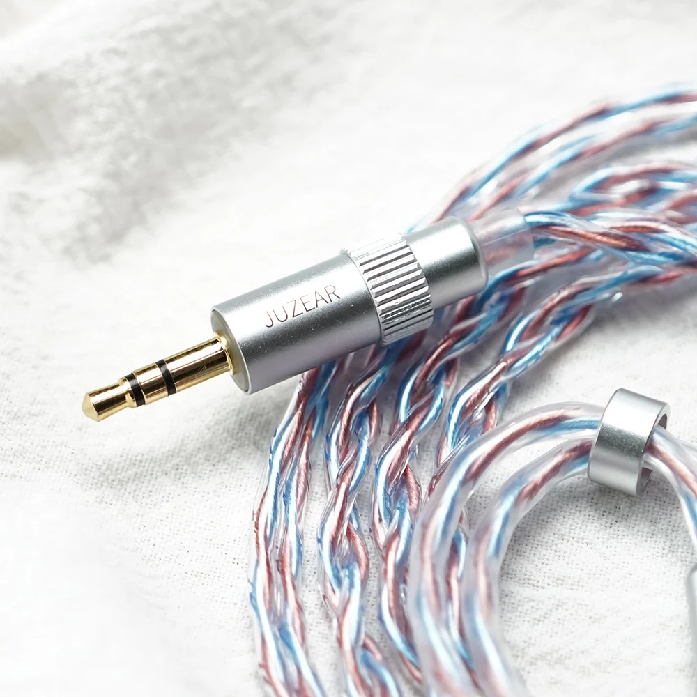 JUZEAR Flare Earphone Upgrade Cable 6N SPOCC+SCCW Hybrid Defiant Original 3.5mm+4.4mm Replaceable Cable image 3