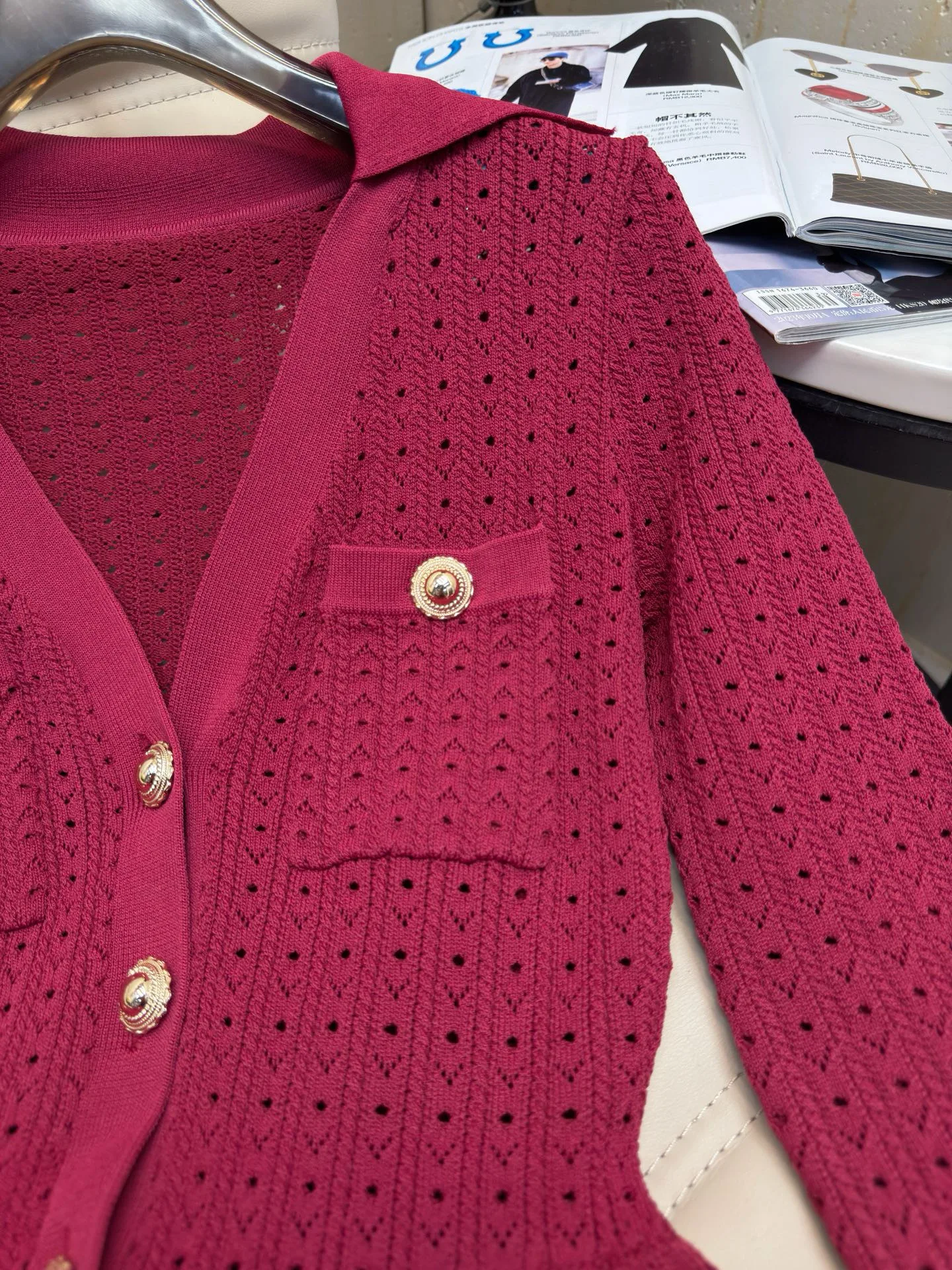 فستان محبوك أنيق بأكمام طويلة للخريف #4