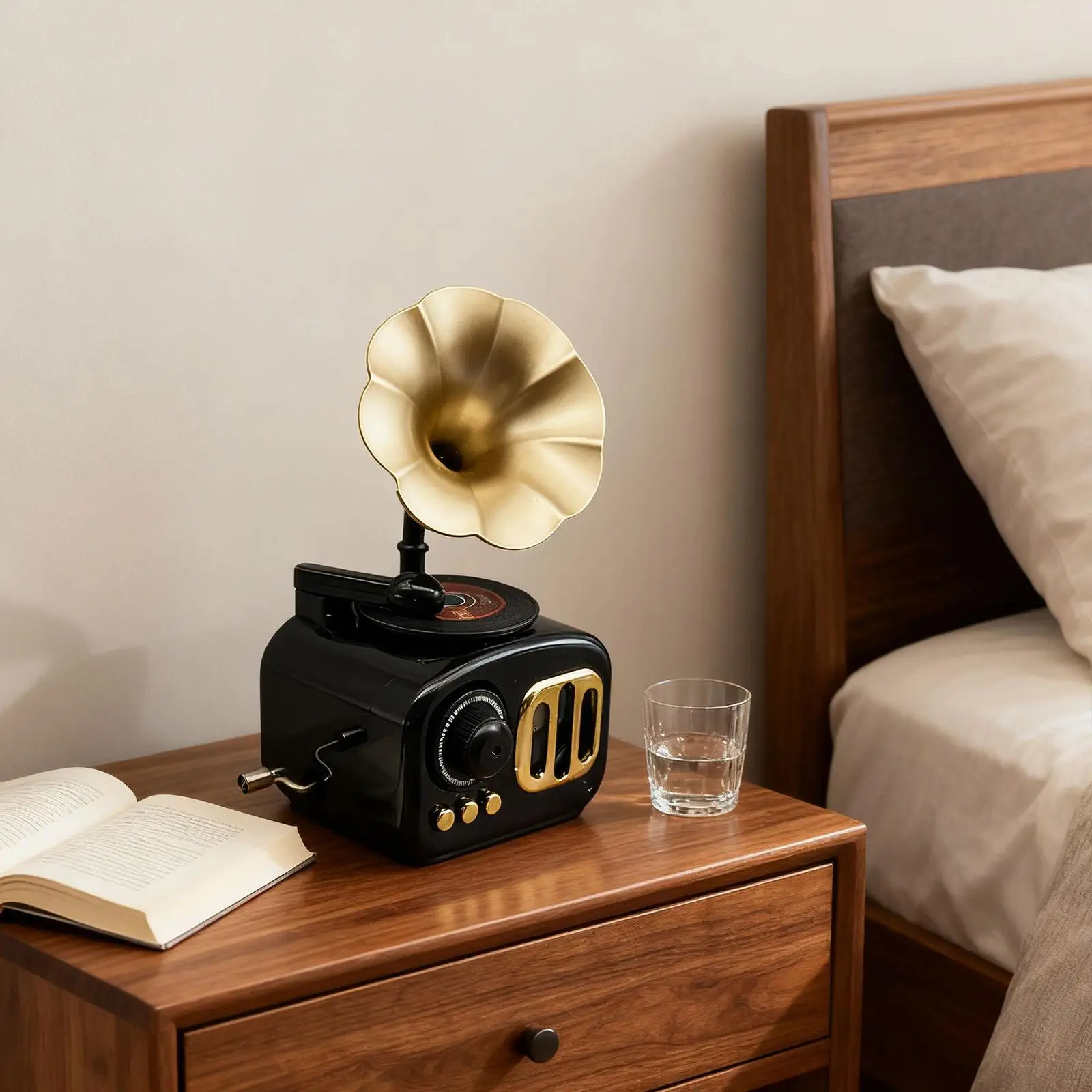 الفونوغراف صندوق تشغيل الموسيقى الكلاسيكية عيد الميلاد الحاكي اليد مكرنك عقارب الساعة لاعب سجل لغرفة المعيشة ديكور 2026 هدية السنة الجديدة #5