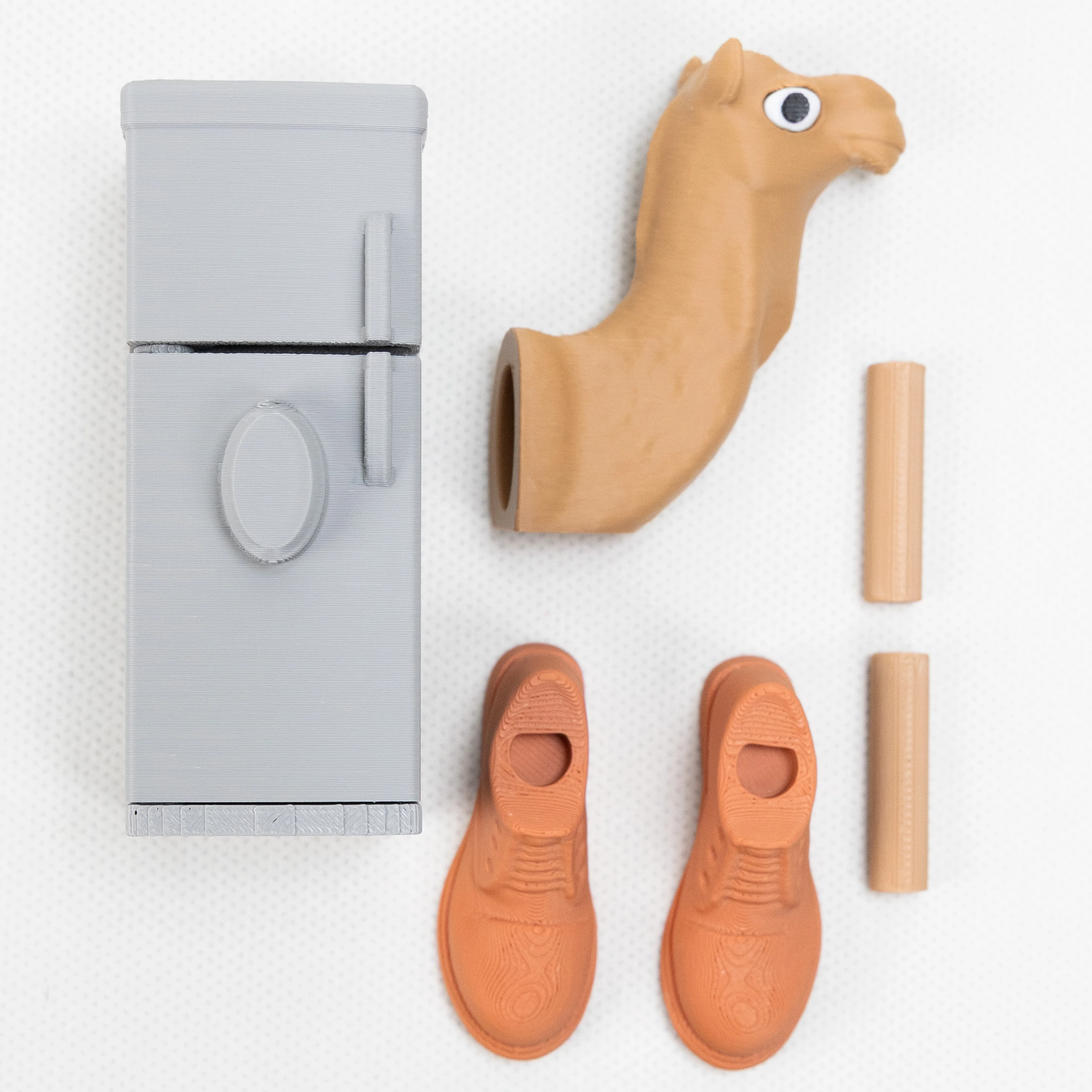 زخرفة الجمل الإبداعية للثلاجة على شكل حيوان كرتوني لتزيين سطح المكتب المنزلي، ديكور مثير للاهتمام لمكتب المكتب