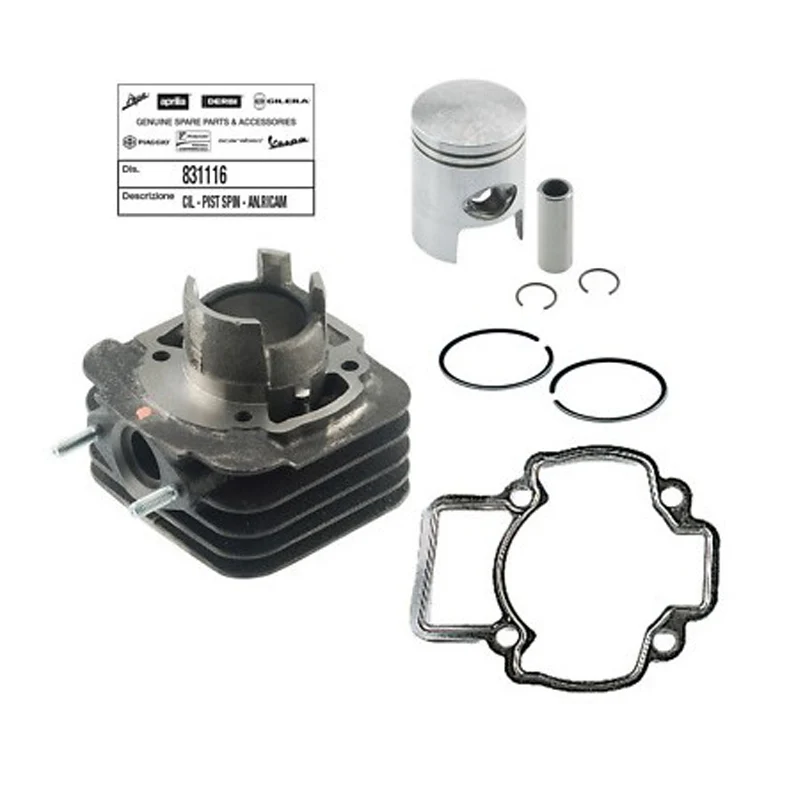 Piaggio 831116-piston cylinder group for scooter 50cc diameter 40, motorcycle