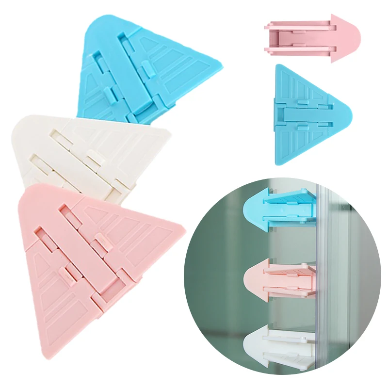 1/2Pcs Children Security Protector Baby Safety Sliding Locks Window Protection Lock Anti-pinch Wardrobe Locking Baby Protection