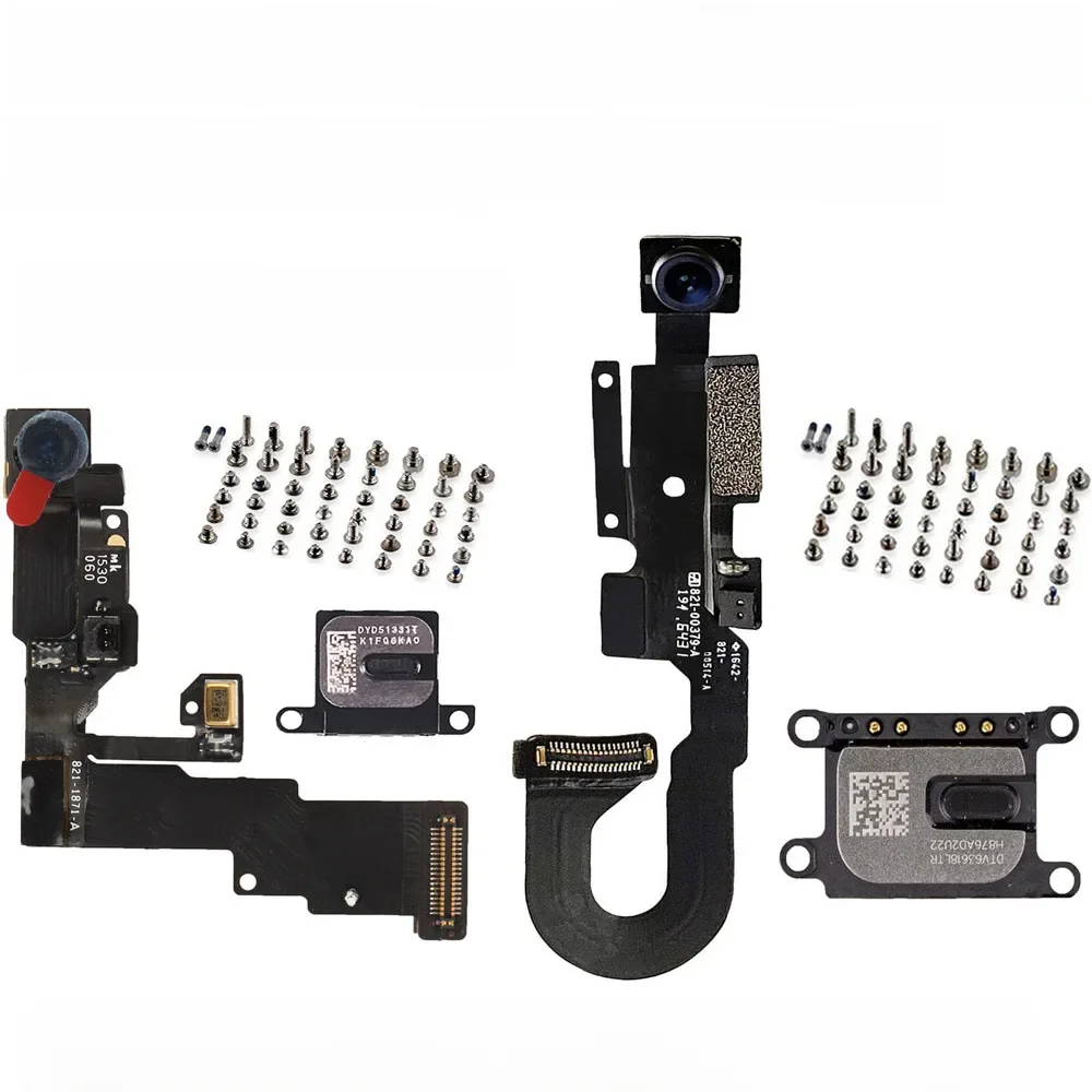 Elastyczny kabel kamery przedniej + głośnik + pełny zestaw śrub zamiennych do iPhone'a 6 6Plus 6s 6sPlus 7 7Plus 8G 8 Plus — zdjęcie 2