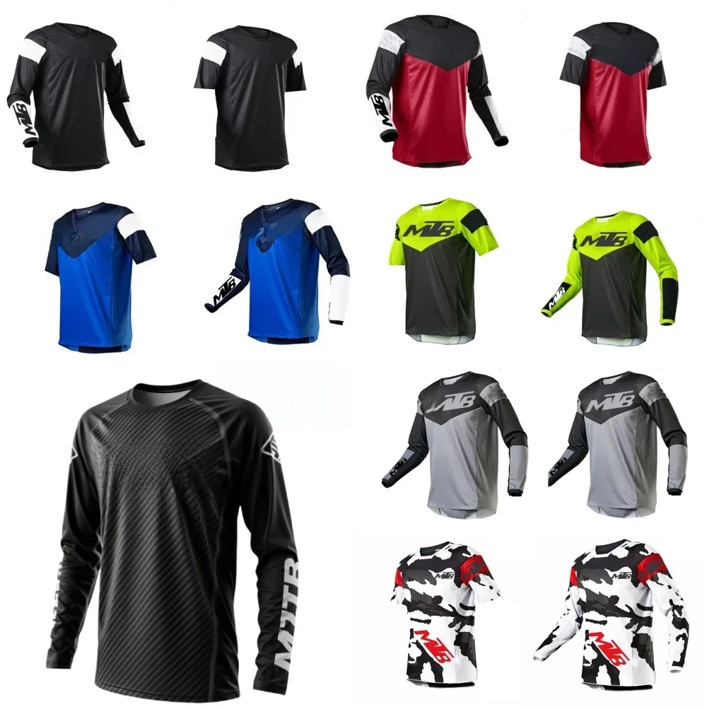 AliExpress 2025 New Kids Quick Dry Motocross Jersey Downhil Mountain Bike DH Shirt MX Motorcycle Clothing Ropa For Boys MTB T-Shirts