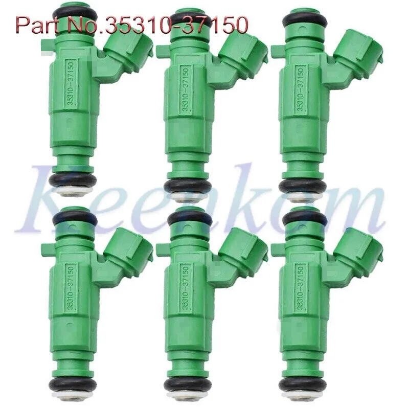 

SET of 6 Fuel Injectors 35310-37150 FJ1108 FJ989 Fits For 2006-2011 Hyundai Accent 1.6L L4 For 2009-2011 Kia Rio 1.6L L4