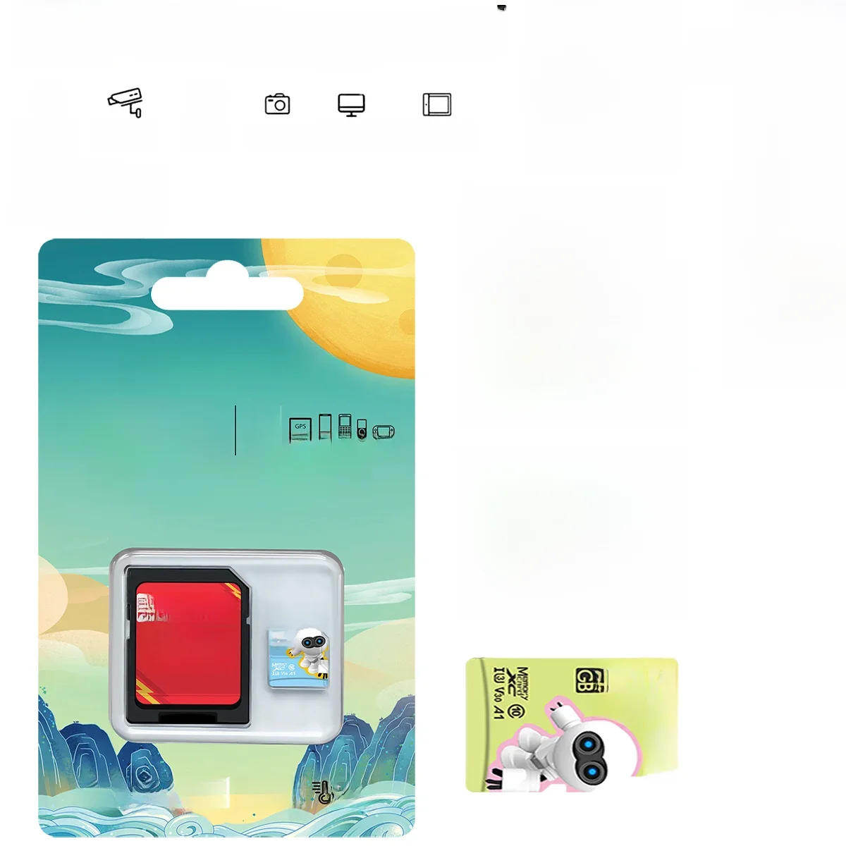 10 SZTUK Karta TF Class10 128GB 256GB 32GB 64GB Szybka karta SD Micro Flash Karta pamięci do urządzeń cyfrowych Kamera Mini Karty TF — zdjęcie produktu 7