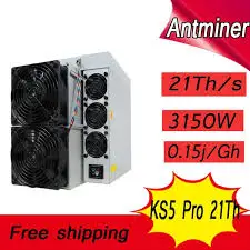 

Купите 2 и получите 1 бесплатно Bitmain Antminer KS5 Pro 21Th 3150W Kas Miner Kaspa Asic Miner