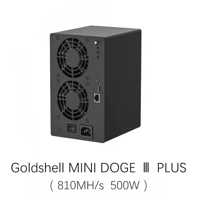 Jingle Mining جديد Goldshell Mini-DOGE III Plus LTC & Dog Coin Miner 810MH/S 500W Dogecoin Miner LTC Miner Mini Doge 3 Plus تعدين