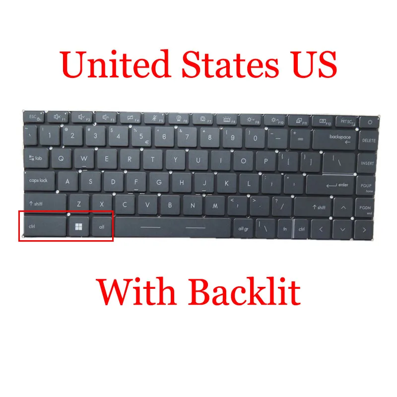 Laptop Prestige 14 A10SC A10RB A10RAS A10RBS MS-14C1 C2 Keyboard For MSI V194222EK1 V194222BK V194222DK4 V194222BK US New