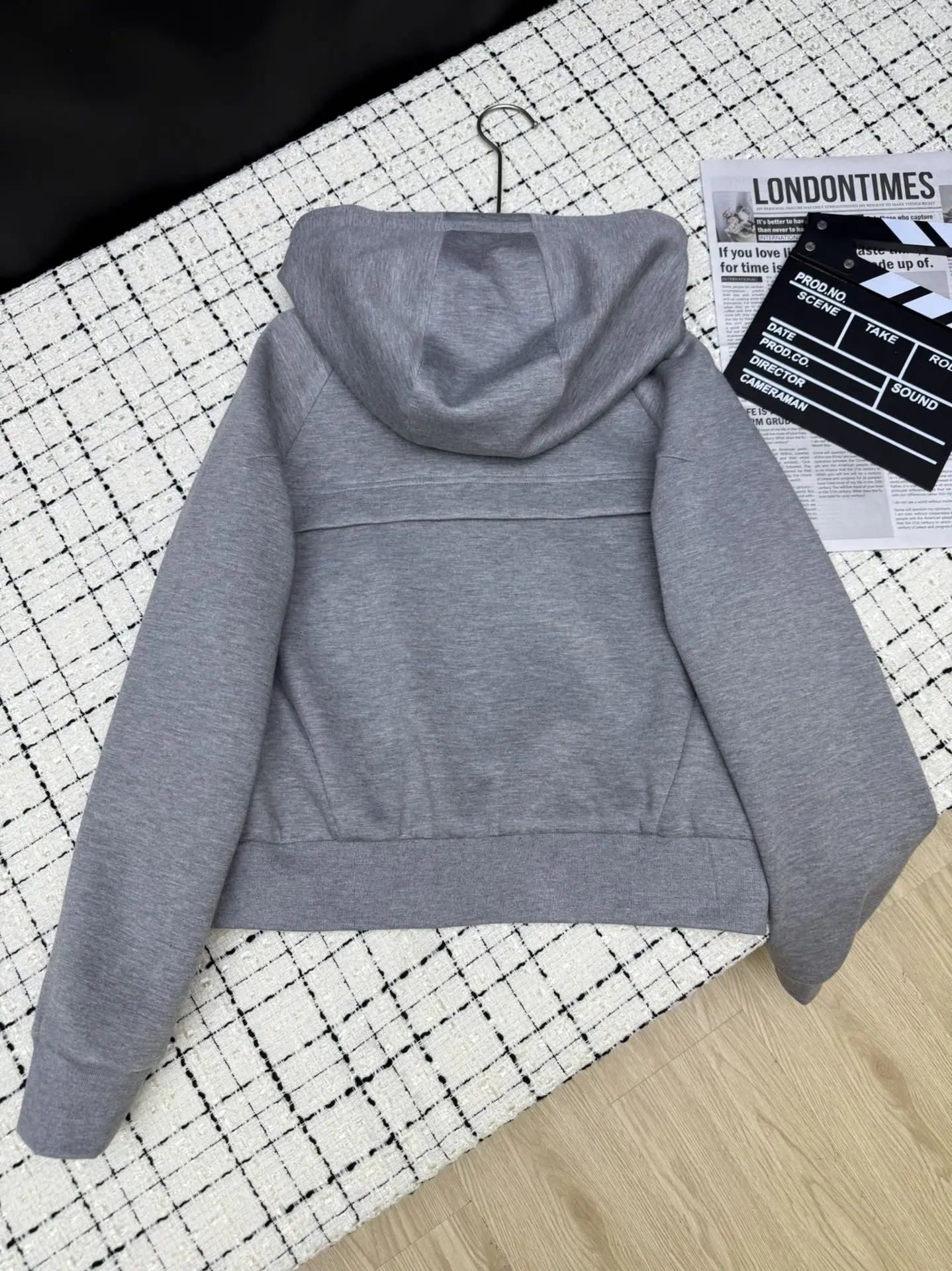 

Women Coat New Autumn Casual Loose hooded Zipper Soft Solid Color Fashion Simple Women Coat 2025