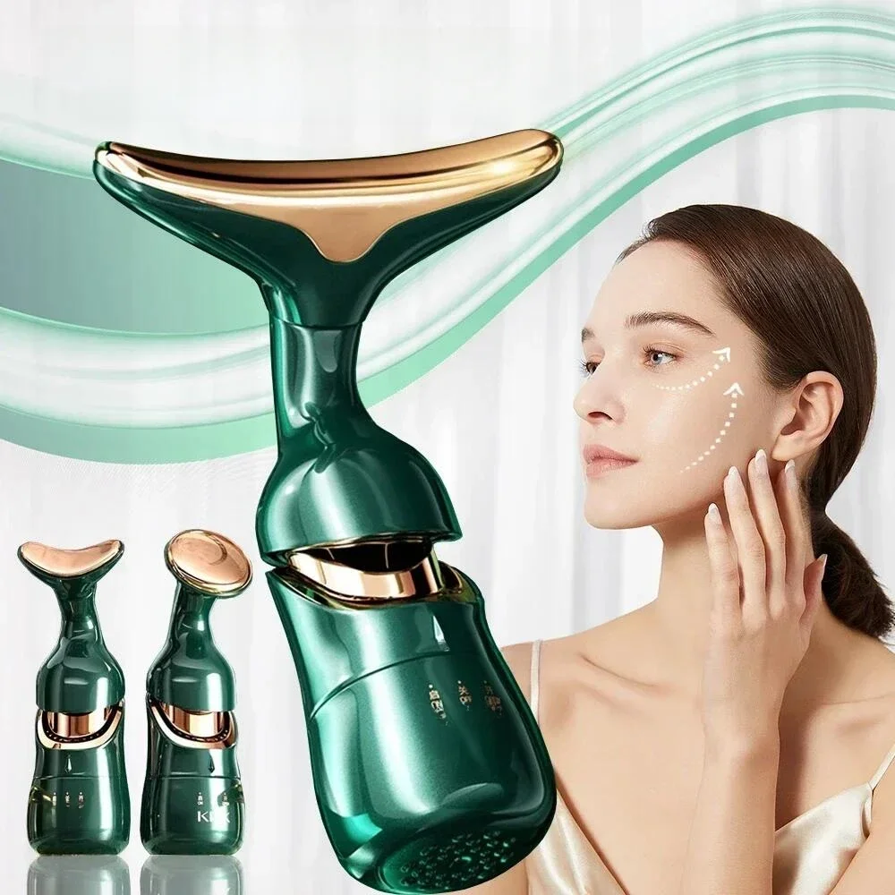 EMS Facial Lifting Device, Pescoço e Olhos Massagem, Rosto Mais Fino, Pele Apertamento, Rugas e Anti
