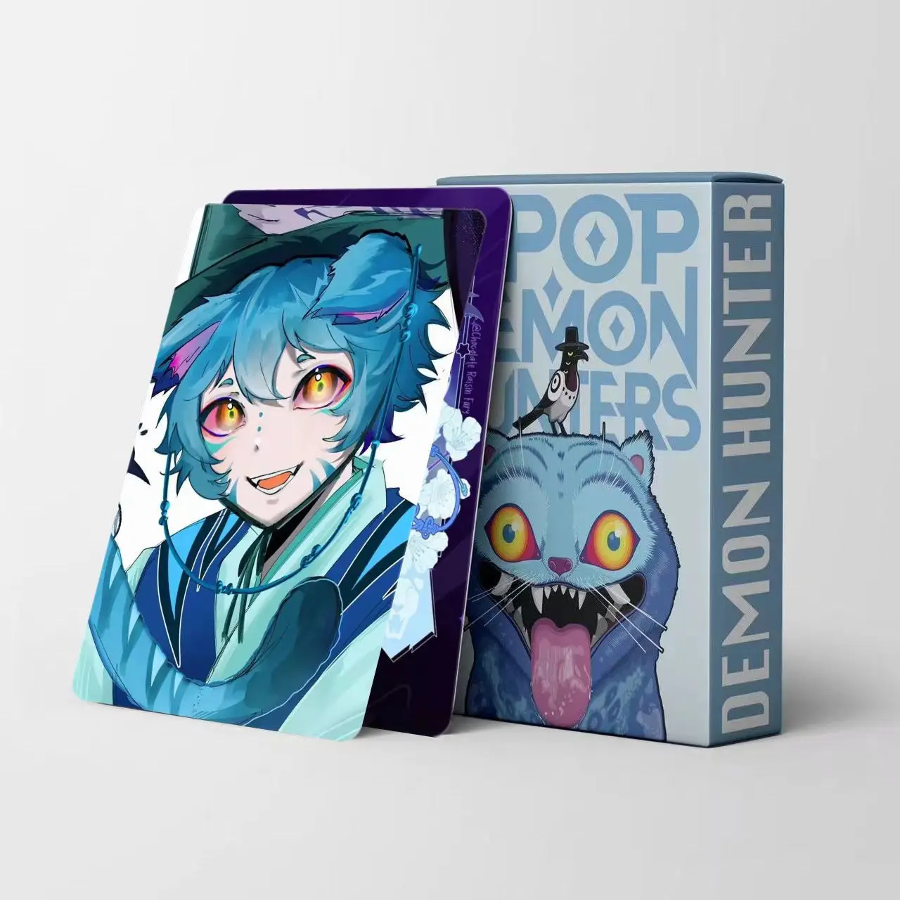 Kpop Demon Hunters Anime Trading Cards55Pcs Set - HUNTR/X Rumi Zoey Mira Laser Lomo Cards for Collectors, Fans Gift Idea, Carto