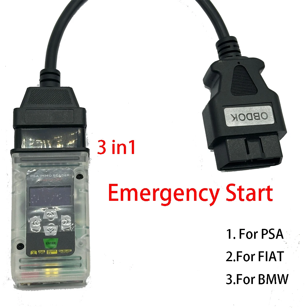 

Для PSA IMMO READER для Fiat, симулятор аварийного запуска, инструменты для программирования для BMW Force, инструмент зажигания 3 в 1, OBD2