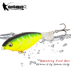 Hunthouse Rotating Tail Bait Pencil Fishing Lure 65mm/80mm 5.7g/10.8g Floating Walk The Dog Hard Bait Wobblers For Bass Tackle