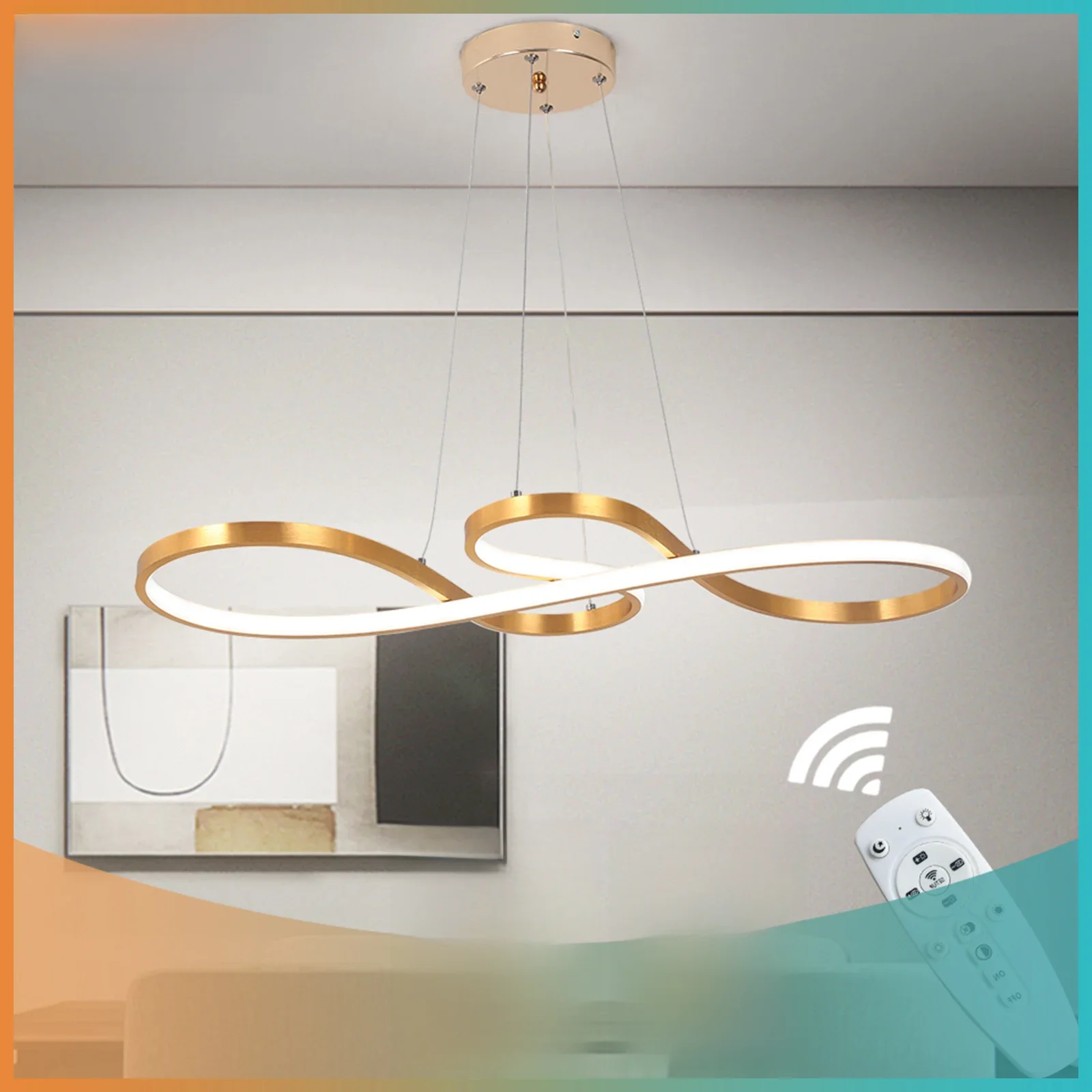Nordic Led Hanglamp Decoratieve Led Plafond Lampen Art Design Minimalistische Eetkamer Opknoping Lichtpunt Indoor Verlichting - afbeelding 2