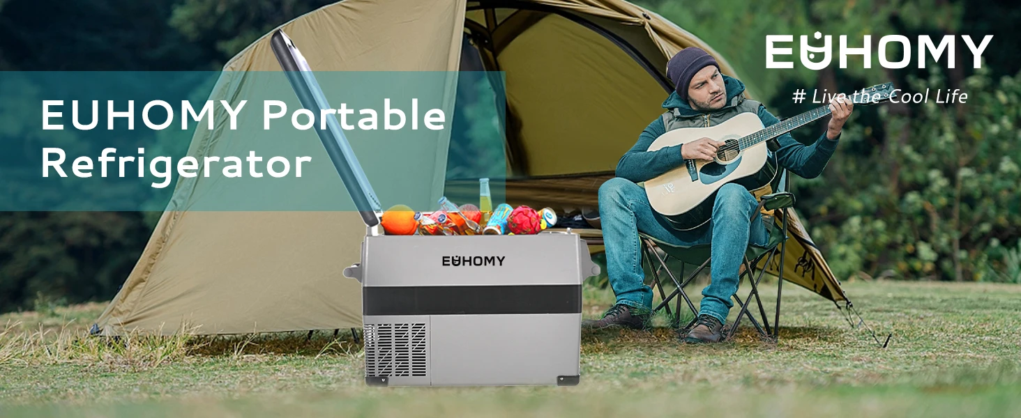 Tragbare 12V/240V Kompressor-Kühlbox 18-49.4L, App-gesteuert, -20-20°C, ideal für Camping, Reisen & LKW. – Detail 1