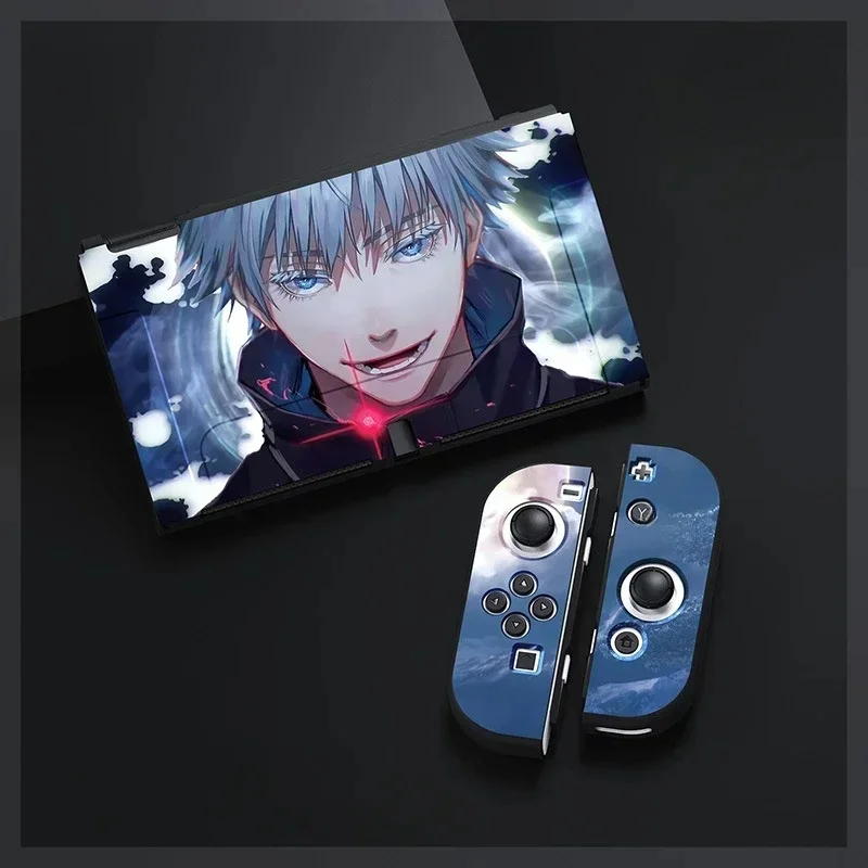 Jujutsu Kaisen Gojo Satoru Anime étui pour Nintendo Switch jeu NS Oled Joy Con contrôleur coque souple étui en TPU accessoires