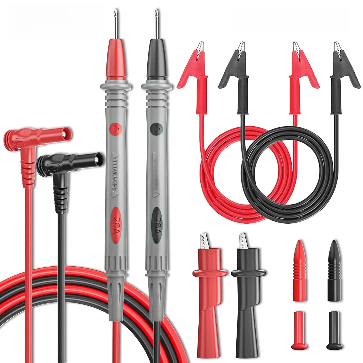 Fils de Test de sonde multimètre numérique universel, 1000V, 20a, 10a, pour multimètre, pointe de stylo