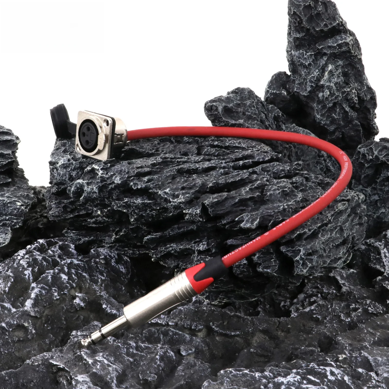 XLR Extension Cable 3Pin Female Panel Mount MIC Socket to 6.35mm 1/4 Inch TRS Male Plug XLR Pass Through Balanced Audio Speaker