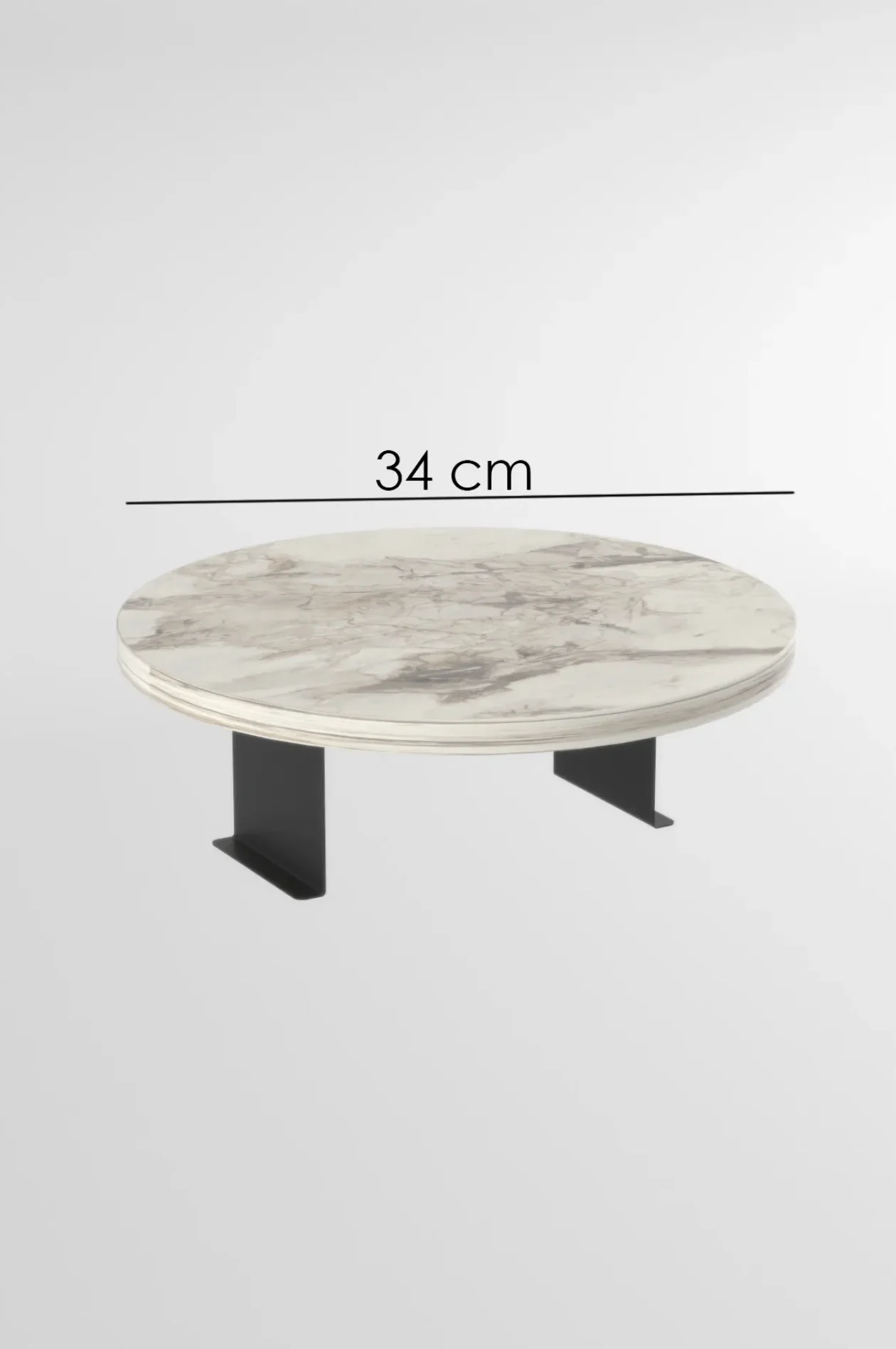 34 cm Round Table Coffee Natural Wood Sofa Cozy Living Room Armrest Sofa Bedroom Side Café Foldable Bedside Hospitality Hotel