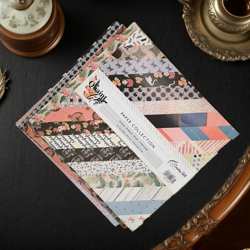 

Creative Path 12 Inch Scrapbooking Vintage Papers Supplies Crafts Journaling Materials Cardmaking Decoration 305x305mm Acid Free