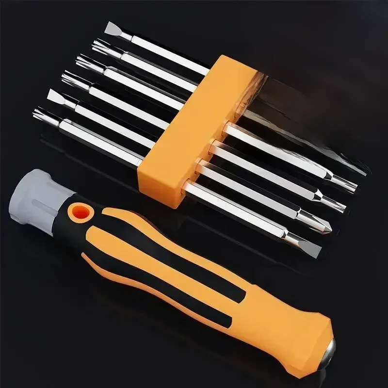 Jeu de tournevis magnétiques 12 en 1, tête de tournevis plate croisée, outil d'entretien portatif de précision multifonctionnel, tendance 2024