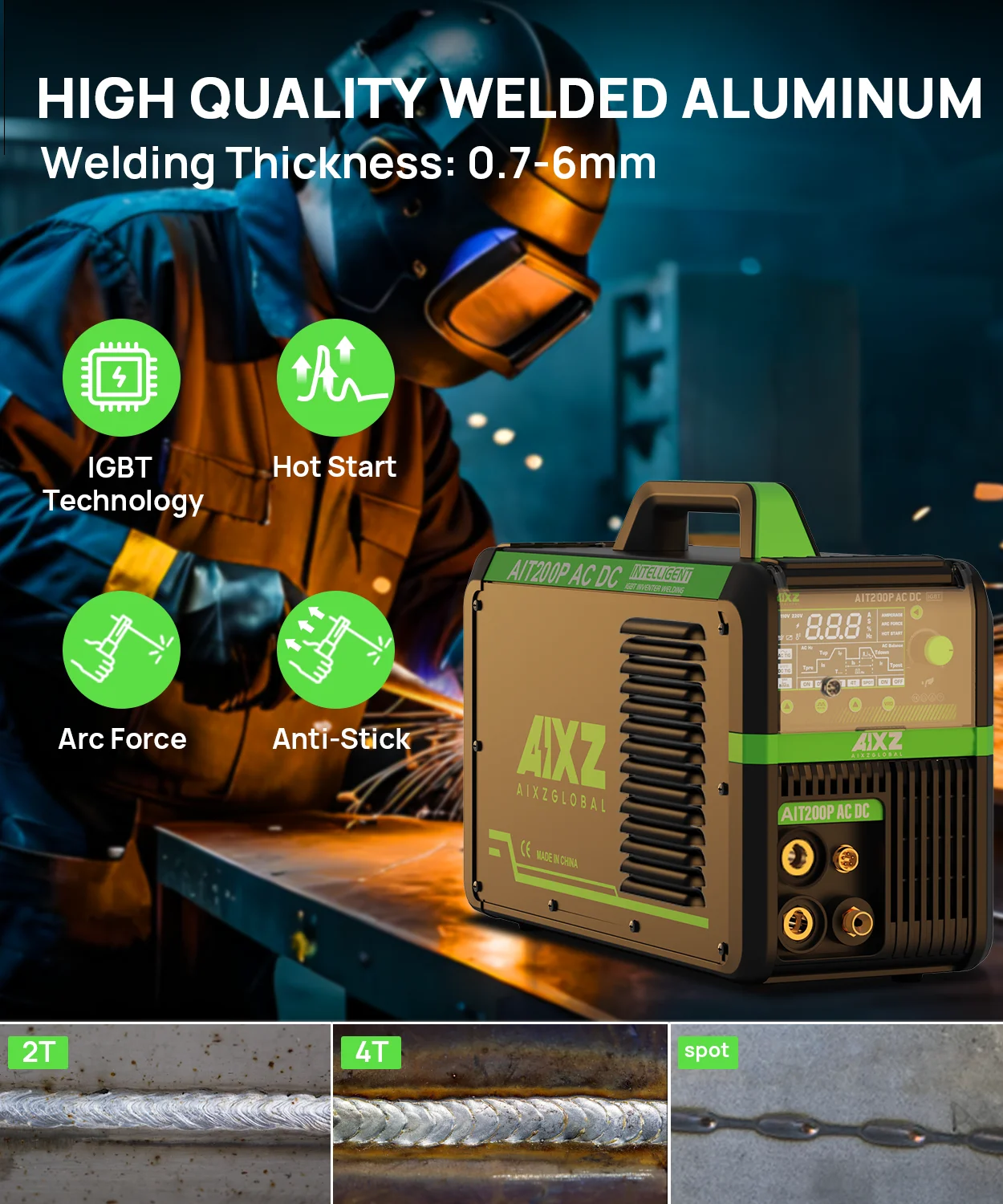 AIXZ 단일 펄스 230V 180A 용접기, 다기능 - Tig Welder Machine 리뷰 및 가격
