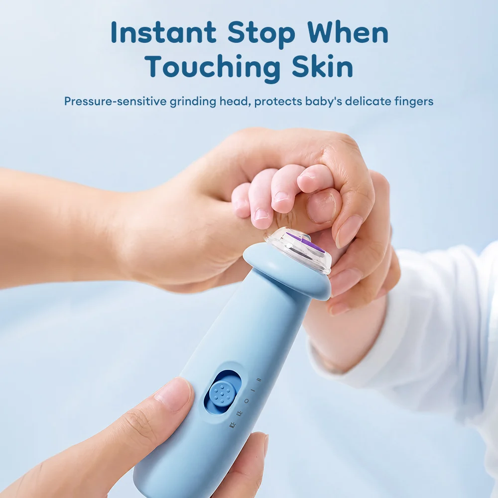 Dr.isla Electric Baby Nail File Kit with Soft Night Light Baby Nail Trimmer for Newborns Infants Adults Fingernail Toenail Care