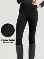 New women's polka dot full-seat silicone non-slip soft and comfortable outdoor cycling equestrian pants