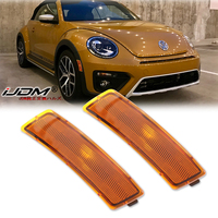 2x For VW Beetle 2012-2019 Tiguan 2018-2023 OEM White Front Bumper Led Side Marker Lights Auto Fender Flare Lamps