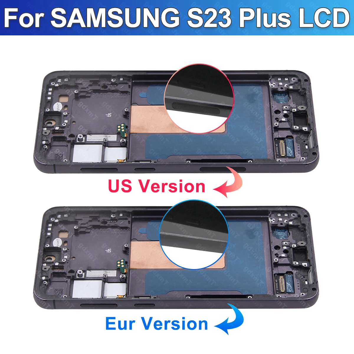 S23 5G S911B Screen Assembly for Samsung S23 Plus 5G S916B SM-S916B/DS Lcd Display Digital Touch Screen With Frame Replacement