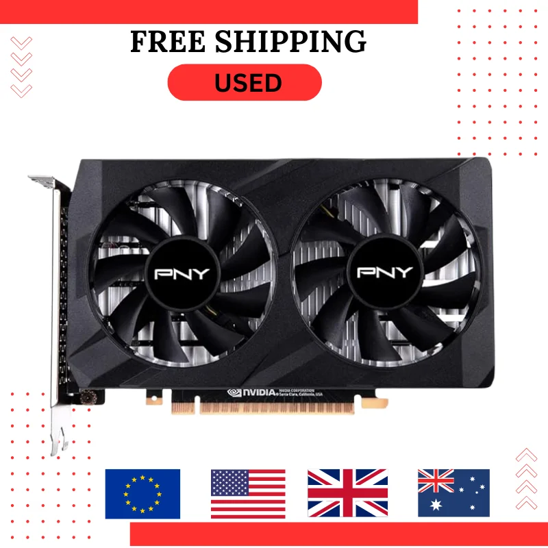 بطاقة رسومات GeForce RTX 4060 سعة 8 جيجابايت مستعملة لعام 2024 GDDR6