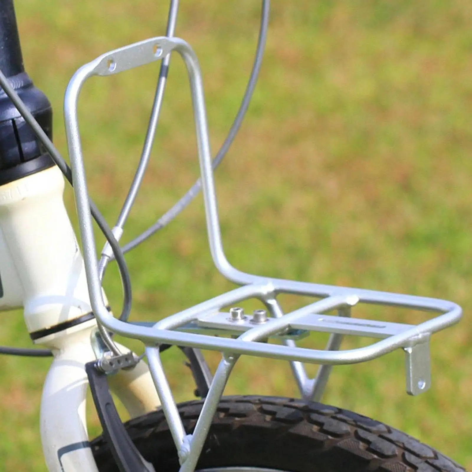 

Bike Aluminum Alloy Front Fork Rack Luggage Rack Holder Stand Carrying Trunk for 20" Mountain Bike Riding Long Distance Cycle