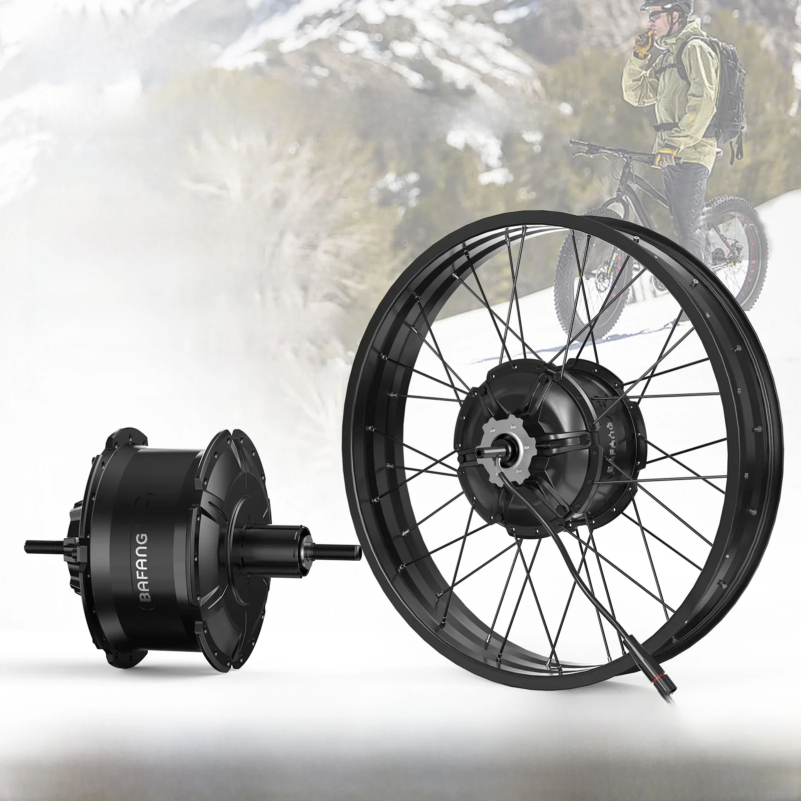 AliExpress BAFANG Bafang Wheel Hub Motor 48V1000W 750W 500W electric bicycle Front Rear Disc Brake Conversion Kit 27.5 700C 20 26 Fat tyre Ebike