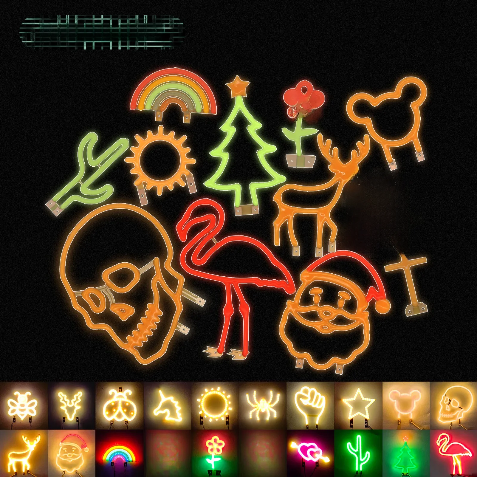 Diode électroluminescente de Filament LED COB créative 3V, 1 pièce, arbre de noël, fête de vacances, lettre d'amour, ampoule, accessoires de perles LED