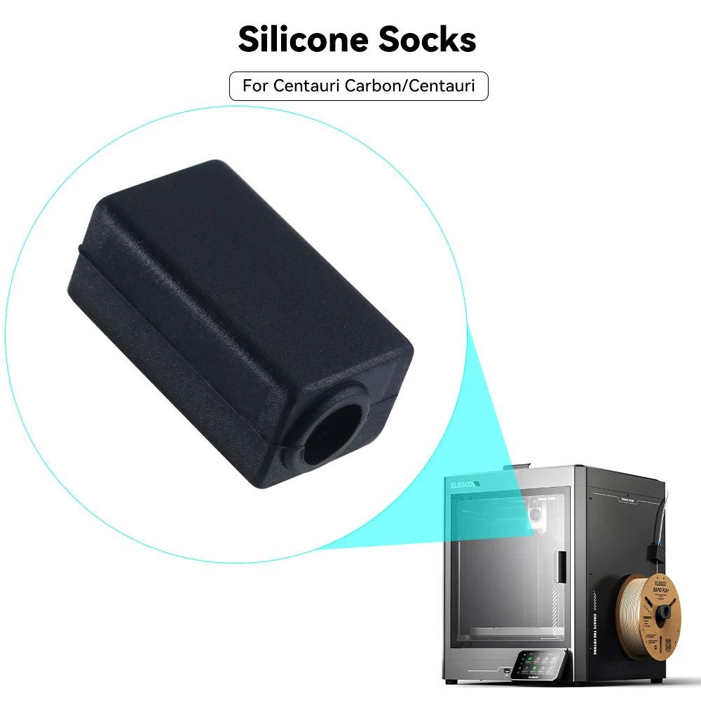 3D Printer Silicone Socks For Centauri Carbon/Centauri High Temperature Resistance Good Insulation  Hotend Protector