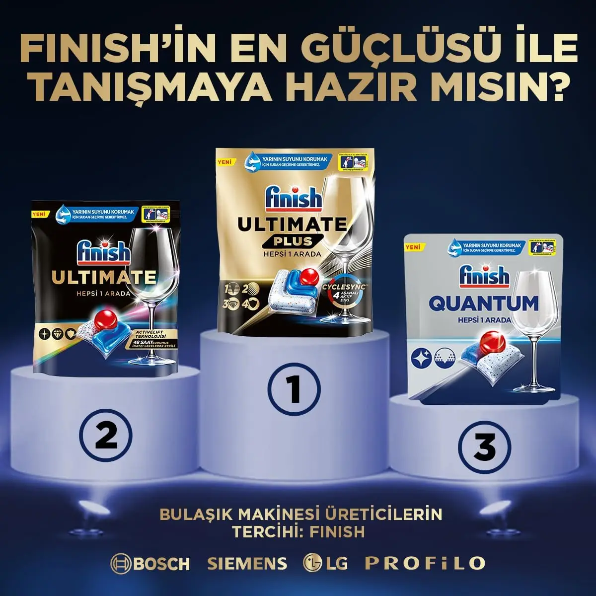 Finish Ultimate Plus - 75 Count - Dishwasher Detergent - With Protector Shield and CycleSync™ Technology - Dishwashing Dish Tabs