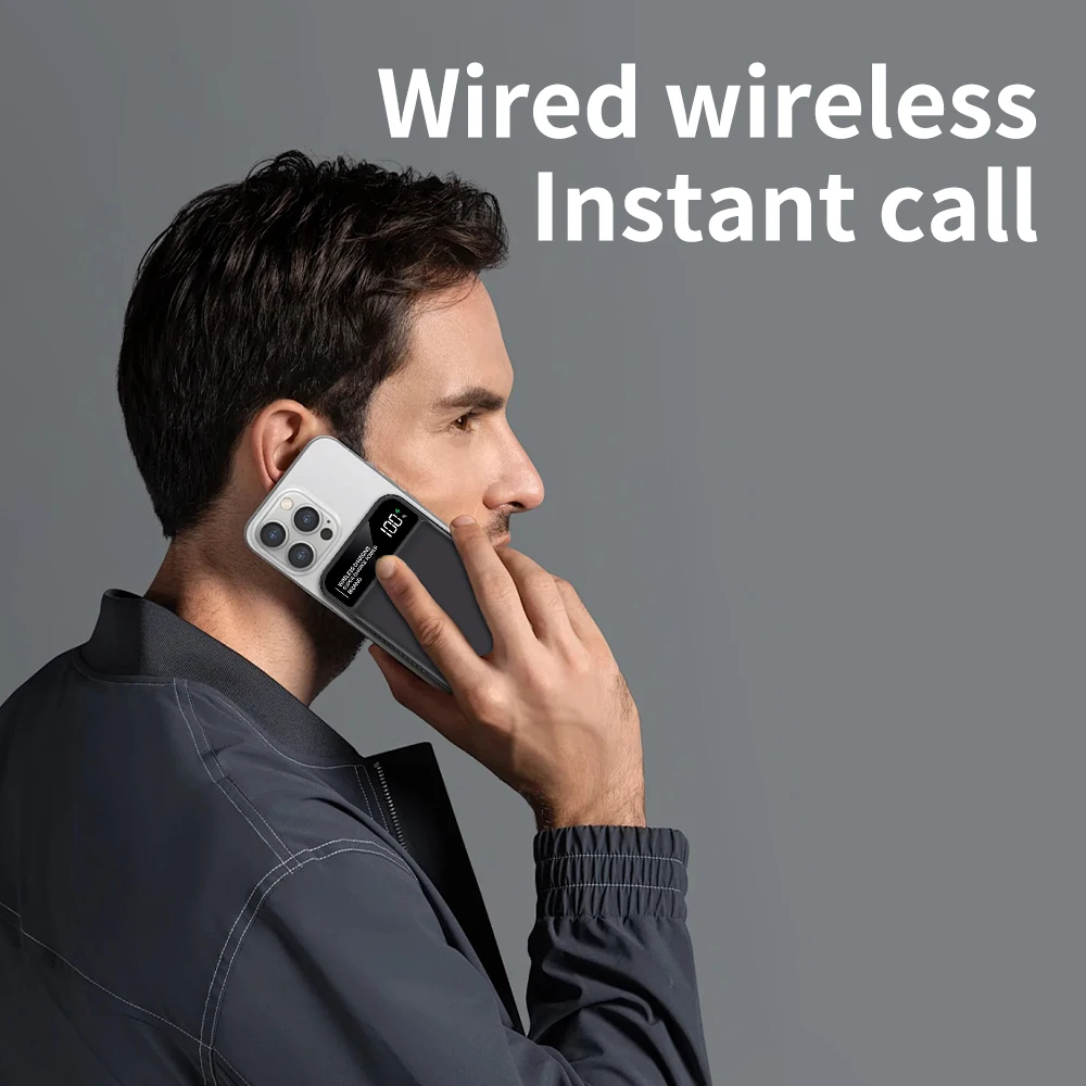 بنك طاقة مغناطيسي محمول 10000 مللي أمبير في الساعة، حزمة بطارية شحن سريع 22.5 وات مع شاشة رقمية، متوافقة مع أجهزة متعددة #4