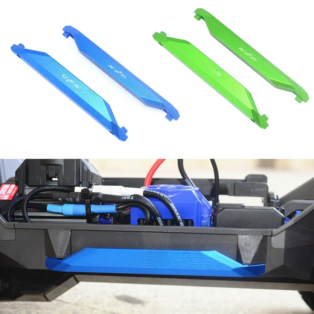 GPM Externe En Métal Aile Garde Châssis Nerf Bars Côté Jupe Ensemble 8923 pour Traxxas 1/10 MAXX V2 2.0 4S 4WD Monster Truck Pièces De Rechange