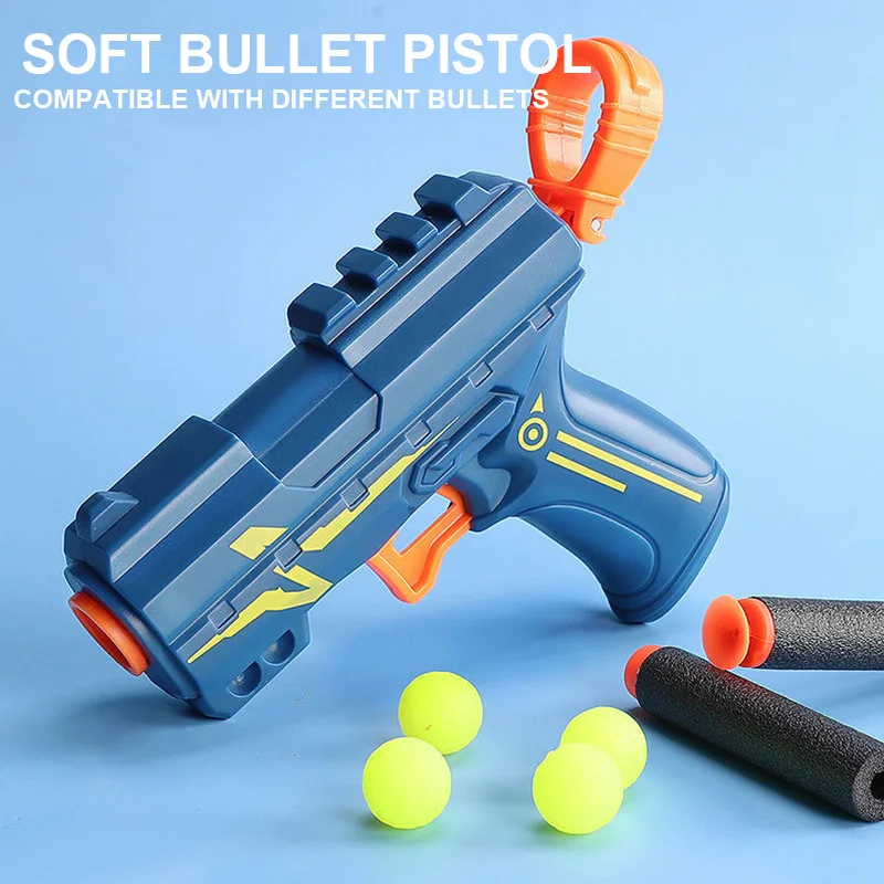 2PCS Soft Bullet Toy Gun For Rival Zeus Apollo Ball Bullets Children Pistol Gun Toys Foam Darts Blaster Gift For Boy Kids Adult