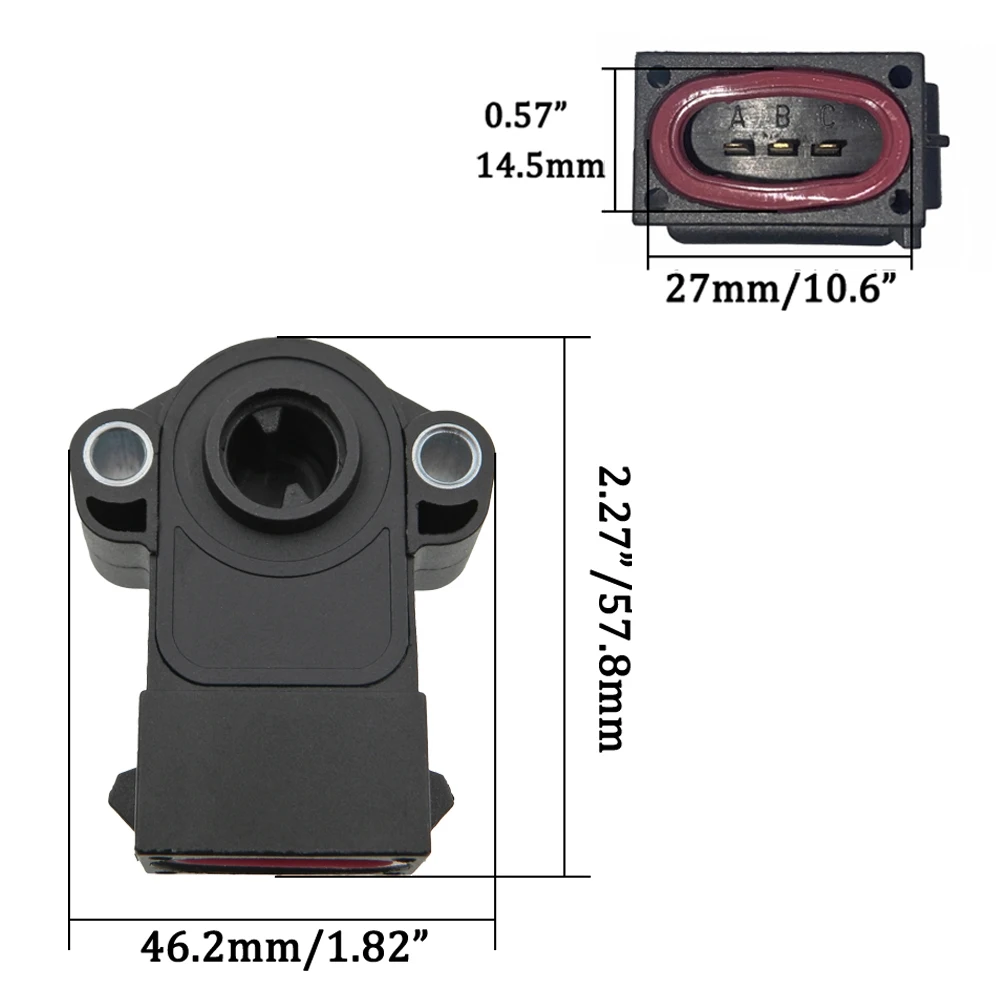 3PCS F37Z-9B989-B, F37Z9B989B,F07Z-9B989-B For Ford Aerostar Ranger Explorer Mazda B4000 Navajo  Throttle Position Sensor